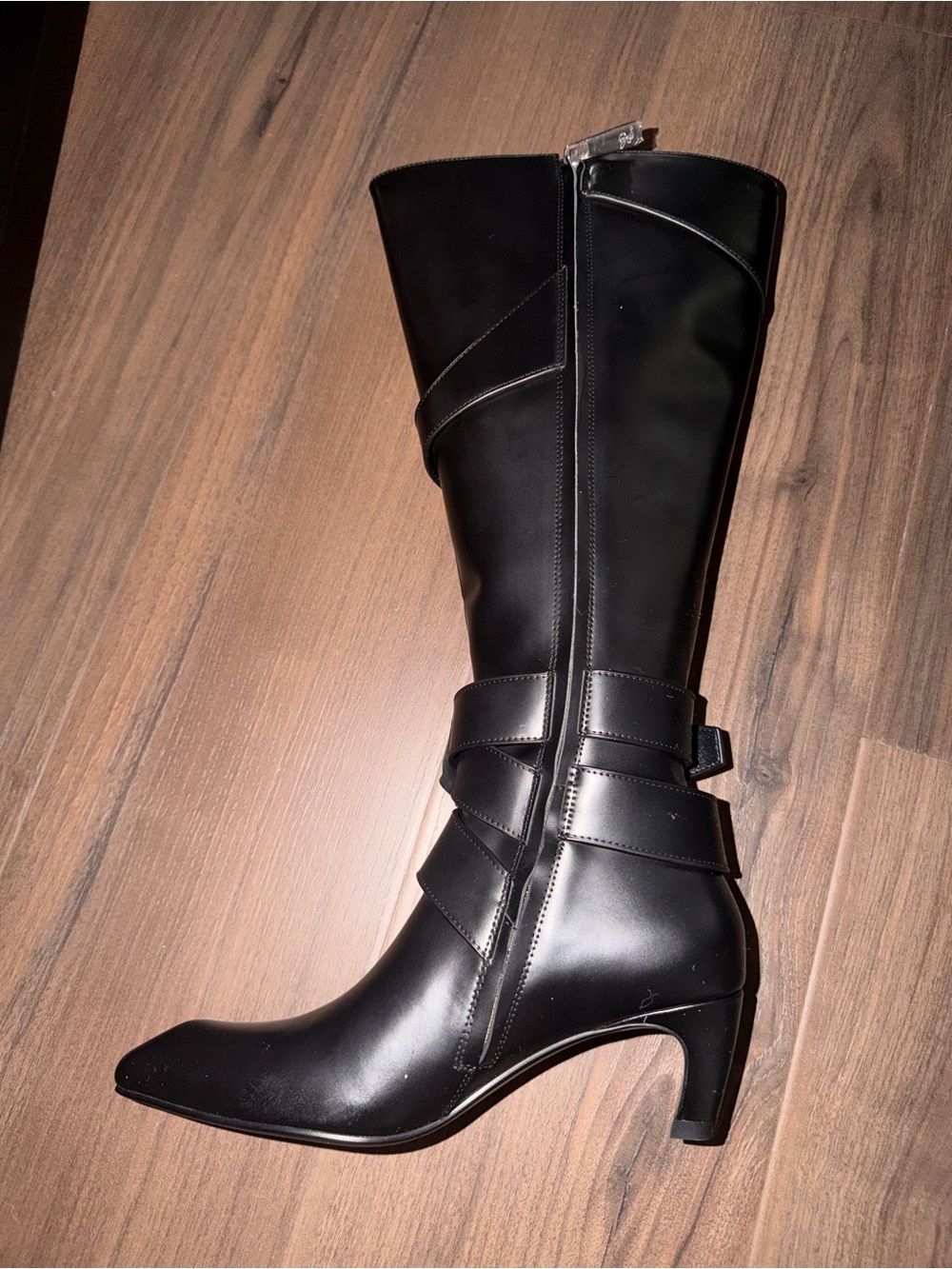 NIB! Luar Keyla Boot in Smooth Black Leather in size 37 - Picture 6 of 11